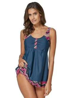 Venice Beach Badslippers -Dames Winkel feel good tankinitop blauw 15