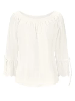 Heine Blouse Met Carmenhals 19 Heine Blouse Met Carmenhals -Dames Winkel heine blouse met carmenhals beige 4