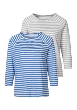 H.I.S Shirt Met 3/4-mouwen (Set Van 2)