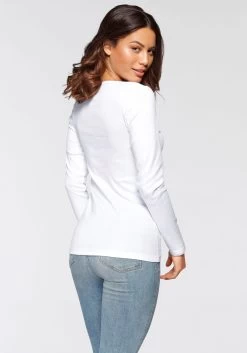 H.I.S Shirt Met Lange Mouwen Met Knoopsluiting Voor (2-delig, Set Van 2 - Set Van 2) 20 H.I.S Shirt Met Lange Mouwen Met Knoopsluiting Voor (2-delig, Set Van 2 - Set Van 2) -Dames Winkel his shirt met lange mouwen met knoopsluiting voor 2 delig set van 2 set van 2 wit 5