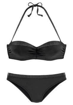 Vivance Midi-jurk Met Bloemetjesprint 35 Vivance Midi-jurk Met Bloemetjesprint -Dames Winkel jette joop beugelbikini in bandeaumodel met glinsterende inzetten zwart 2