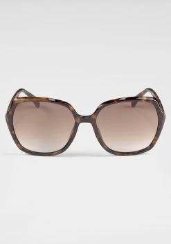 Vivance Gedessineerde Jurk -Dames Winkel jjayz zonnebril bruin 2
