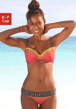 Beachtime Strandjurk Met Print All-over 26 Beachtime Strandjurk Met Print All-over -Dames Winkel kangaroos beugelbikini met trendy details voorzien van luipaardprint oranje 2