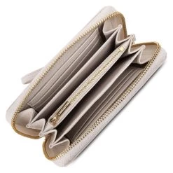 LANCASTER Portemonnee Dune Met Goudkleurige Logoprint -Dames Winkel lancaster portemonnee dune met goudkleurige logoprint wit 11