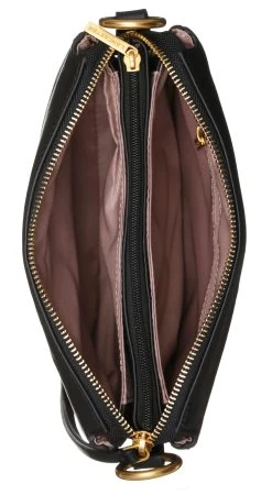 LANCASTER Schoudertas Clutch Small Soft Matelassé Met Goudkleurige Details -Dames Winkel lancaster schoudertas clutch small soft matelasse met goudkleurige details zwart 3