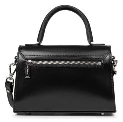 LANCASTER Schoudertas Handbag Small Suave Even In Glanzende Look -Dames Winkel lancaster schoudertas handbag small suave even in glanzende look zwart 3
