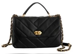 LANCASTER Schoudertas Trotter Bag L Met Goudkleurige Details -Dames Winkel lancaster shopper soft matelasse met modieuze stiksels zwart 6