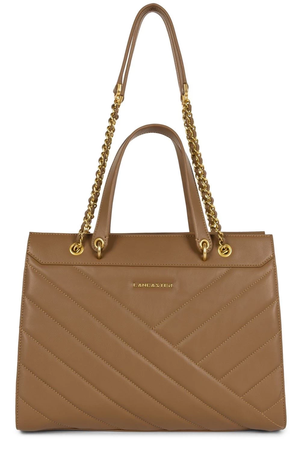 LANCASTER Shopper Soft Matelassé Met Mooie Siernaden 1 LANCASTER Shopper Soft Matelassé Met Mooie Siernaden