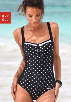 S.Oliver RED LABEL Beachwear Badpak In Colourblocking-look Met Een Modellerend Effect 25 S.Oliver RED LABEL Beachwear Badpak In Colourblocking-look Met Een Modellerend Effect -Dames Winkel lascana badpak met een modellerend effect zwart 2