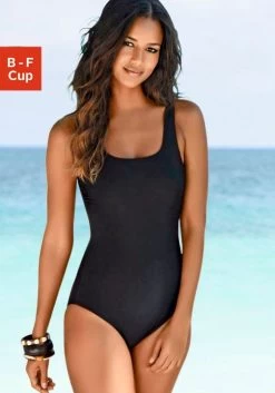 Bruno Banani Beugelbikini Met Goudkleurig/zwarte Accessoires -Dames Winkel lascana badpak met gekruiste bandjes achter en modellerend effect zwart 6