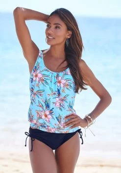 Elbsand Beugelbikini Met Contrastkleurige Merkopschriften -Dames Winkel lascana bikinibroekje malia met aanrimpeling opzij blauw