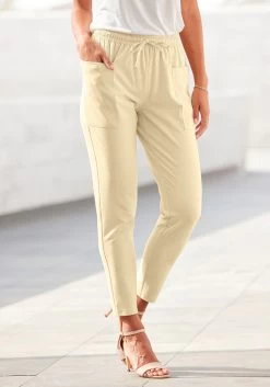 Beachtime Strandjurk Met Dierenprint 24 Beachtime Strandjurk Met Dierenprint -Dames Winkel lascana comfortbroek met opgestikte zakken op de pijpen geel 1