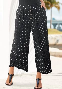 Beachtime Strandjurk Met Colourblocking-look -Dames Winkel lascana culotte met stippenprint zwart