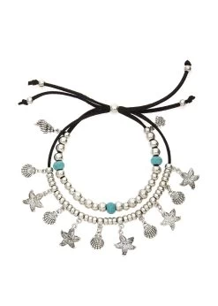 Venice Beach Badslippers Slippers Ultralicht Met Glitterband Veganistisch -Dames Winkel lascana enkelkettinkje met hanger met schelphangers zwart 6