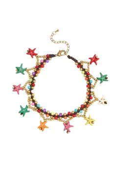 Tamaris Sandalen Minu Met Opgestikte Bloemen 33 Tamaris Sandalen Minu Met Opgestikte Bloemen -Dames Winkel lascana enkelkettinkje met hanger met zeesterhangers zwart 4