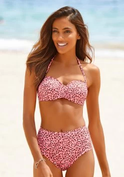 Bruno Banani Triangelbikini Unikleur Met Lange Bindstrik 28 Bruno Banani Triangelbikini Unikleur Met Lange Bindstrik -Dames Winkel lascana highwaist bikinibroekje mae met schulprandjes roze 1