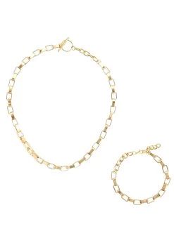 Vivance Gedessineerde Jurk Van Geweven Viscose -Dames Winkel lascana set van kettingen en armband ketting en armband als set goud