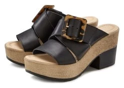 Freeman T. Porter Jumpsuit Tara (1-delig) 21 Freeman T. Porter Jumpsuit Tara (1-delig) -Dames Winkel lascana slippers van leer met een licht plateau en modieuze gesp zwart