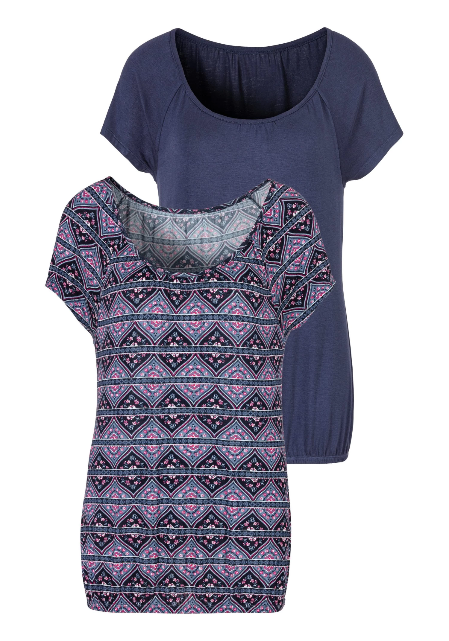 Vivance T-shirt Met Zachte Gehaakte Kant Achter (Set Van 2) 19 Vivance T-shirt Met Zachte Gehaakte Kant Achter (Set Van 2) - Image 19