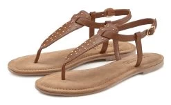 Bench. Triangelbikini In Wikkellook -Dames Winkel lascana teenslippers van leer bruin 1