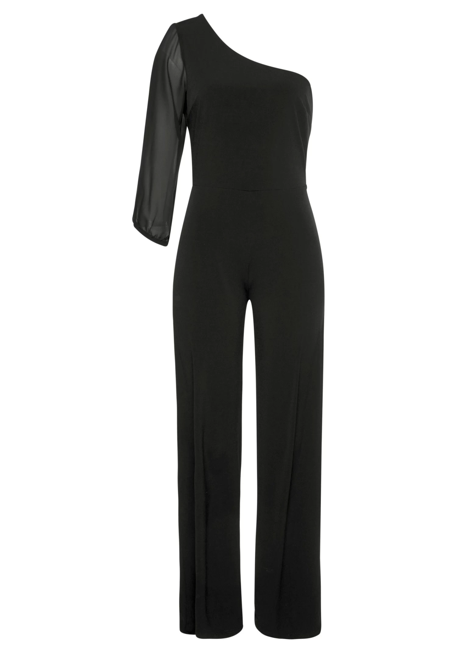 Melrose Jumpsuit One-shoulder Met Meshmouwen 6 Melrose Jumpsuit One-shoulder Met Meshmouwen - Image 6