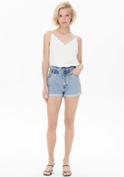 Only Short ONLCUBA LIFE PAPERBAG -Dames Winkel only short onlcuba life paperbag blauw 19