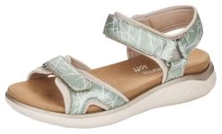 Venice Beach Badslippers Met Lichte Plateauhak, Veganistisch -Dames Winkel remonte sandalen met twee klittenbandsluitingen groen 2