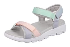 Capelli New York Strohoed -Dames Winkel rieker evolution sandalen met verstelbare klittenbandsluitingen multicolor