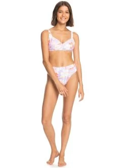 Roxy Bikinibroekje Printed Roxy Love The Shorey -Dames Winkel roxy bikinibroekje printed roxy love the shorey paars 8