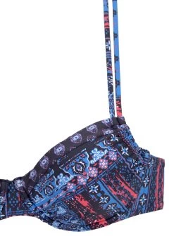 S.Oliver RED LABEL Beachwear Beugelbikini Met Patroonmix -Dames Winkel soliver red label beachwear beugelbikini met patroonmix blauw 3