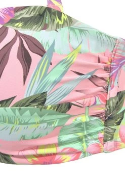 S.Oliver RED LABEL Beachwear Beugelbikinitop In Bandeaumodel AZALEA In Tropische Print -Dames Winkel soliver red label beachwear beugelbikinitop in bandeaumodel azalea in tropische print roze 4