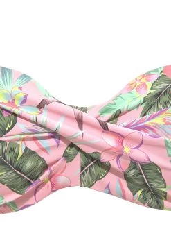 S.Oliver RED LABEL Beachwear Beugelbikinitop In Bandeaumodel AZALEA In Tropische Print -Dames Winkel soliver red label beachwear beugelbikinitop in bandeaumodel azalea in tropische print roze 5