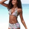 S.Oliver RED LABEL Beachwear Bikini-hotpants AZALEA In Tropische Print