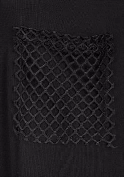 S.Oliver RED LABEL Beachwear Lang Shirt Met Mesh-inzetten -Dames Winkel soliver red label beachwear lang shirt met mesh inzetten zwart 4