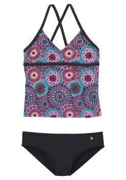 Bench. Bustierbikini Met Geometrische Gedessineerde Inzetten 26 Bench. Bustierbikini Met Geometrische Gedessineerde Inzetten -Dames Winkel soliver red label beachwear tankini met coole print paars