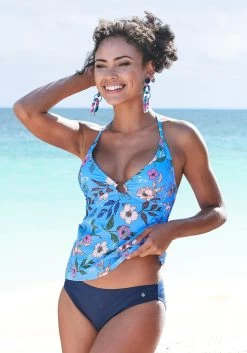 Venice Beach Tankini Met Mooie Zomerprint 29 Venice Beach Tankini Met Mooie Zomerprint -Dames Winkel soliver red label beachwear tankinitop maya met achter afneembare bandjes blauw