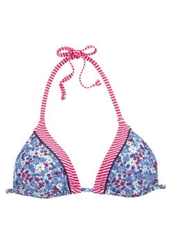 S.Oliver RED LABEL Beachwear Triangel-bikinitop Jill Met Patroonmix -Dames Winkel soliver red label beachwear triangel bikinitop jill met patroonmix blauw 1