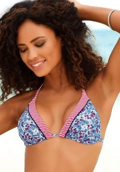 S.Oliver RED LABEL Beachwear Triangel-bikinitop Jill Met Patroonmix -Dames Winkel soliver red label beachwear triangel bikinitop jill met patroonmix blauw 3