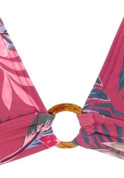 S.Oliver RED LABEL Beachwear Triangel-bikinitop MARIKA Met Sierring -Dames Winkel soliver red label beachwear triangel bikinitop marika met sierring rood 2