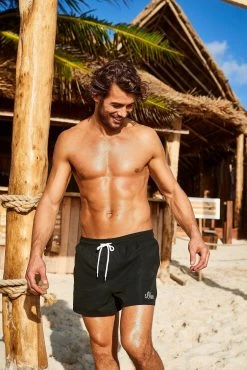 Bench. Zwemshort Met Logo-opschrift Opzij 24 Bench. Zwemshort Met Logo-opschrift Opzij -Dames Winkel soliver red label beachwear zwemshort met complementair kleurdesign zwart 8