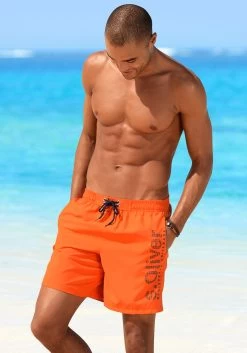 Bench. Zwemshort In Kort En Lang Model -Dames Winkel soliver red label beachwear zwemshort met trendy logoprint oranje