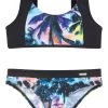 Sunseeker Bustierbikini Met Palm Print