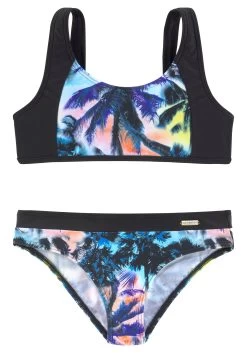 Buffalo Bandeaubikini Met Etnoprint En Contrastdetails 18 Buffalo Bandeaubikini Met Etnoprint En Contrastdetails -Dames Winkel sunseeker bustierbikini met palm print zwart 3