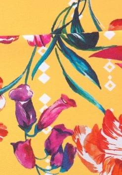 Sunseeker Highwaist-bikinibroekje Modern Met Een Bloemmotief -Dames Winkel sunseeker highwaist bikinibroekje modern met een bloemmotief geel 6