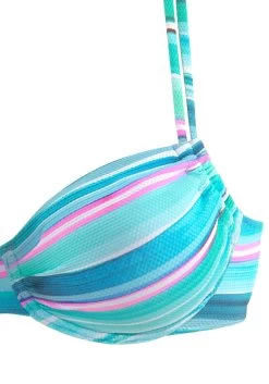 Venice Beach Beugelbikini In Gestreepte Piquékwaliteit 17 Venice Beach Beugelbikini In Gestreepte Piquékwaliteit -Dames Winkel venice beach beugelbikini in gestreepte piquekwaliteit blauw 7