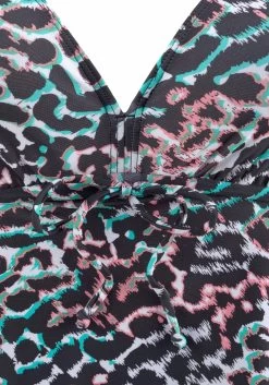 Venice Beach Beugeltankini Met Gedessineerde Print -Dames Winkel venice beach beugeltankini met gedessineerde print zwart 6