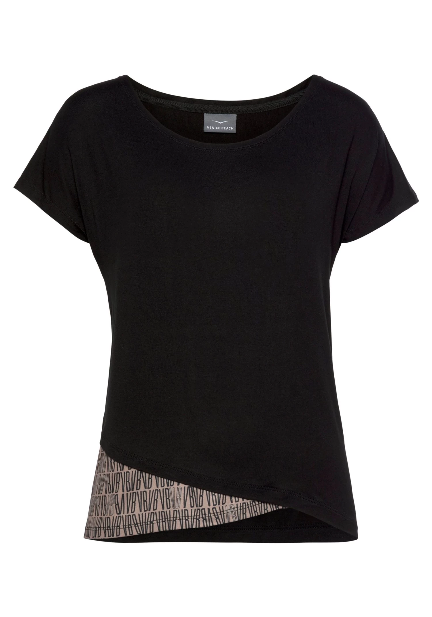 Venice Beach Shirt Met Korte Mouwen Met Gedessineerde Inzet Bij De Zoom 2 Venice Beach Shirt Met Korte Mouwen Met Gedessineerde Inzet Bij De Zoom - Afbeelding 2