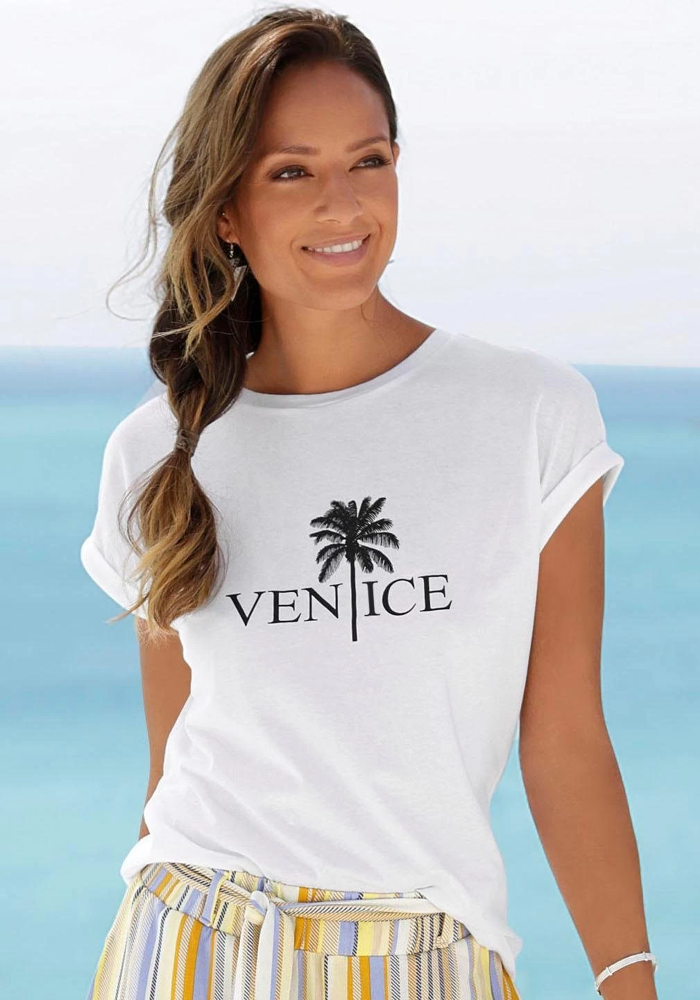 Venice Beach Shirt Met Ronde Hals Met Frontprint 1 Venice Beach Shirt Met Ronde Hals Met Frontprint