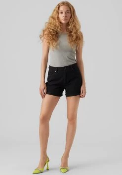 Vero Moda Short VMZURI HR LOOSE SHORTS MIX NOOS -Dames Winkel vero moda short vmzuri hr loose shorts mix noos zwart 4