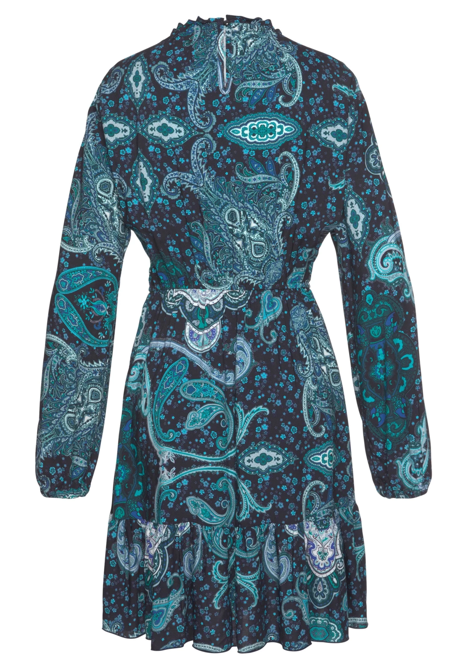 Vivance Gedessineerde Jurk Van Geweven Viscose 3 Vivance Gedessineerde Jurk Van Geweven Viscose - Afbeelding 3